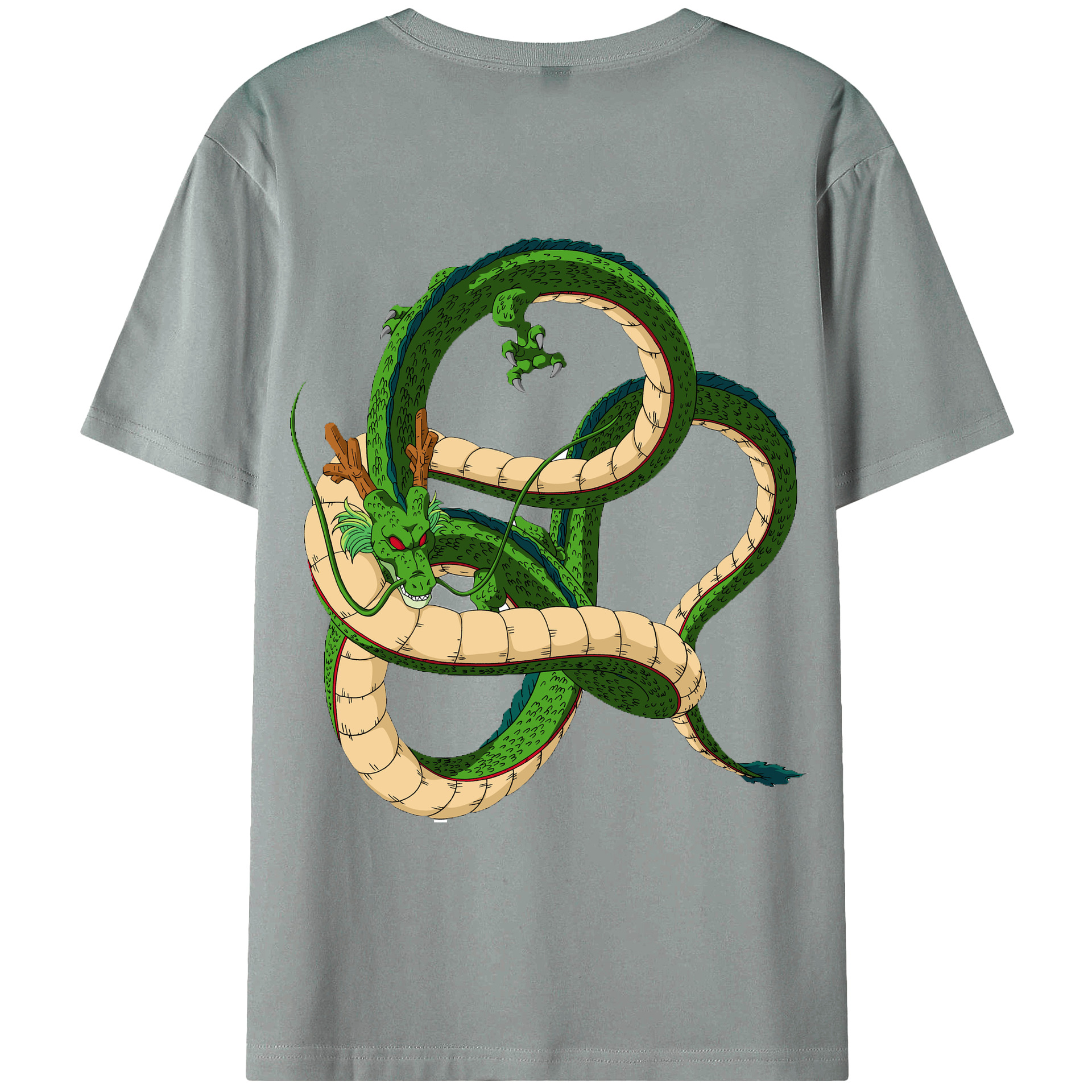 （画像用） ドラゴンボール 神龍 シェンロン DRAGON BALL Shenron 綿100％ メンズ半袖Tシャツ（バックプリント） 通気性